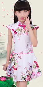 Girl's Floral Cheongsam Dress (RM)