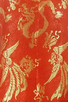 Fabric - Large Golden Dragon & Phoenix Brocade