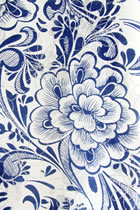 Fabric - Blue/White Jacquard