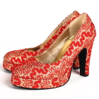 High Heel Lace Vamp Shoes