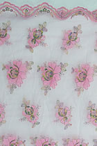 Fabric - See-through Embroidery Gauze (Pink)