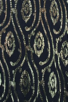 Fabric - See-through Bronzing Embroidery Gauze (Black/Gold)
