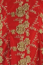 Fabric - See-through Embroidery Gauze (Red)