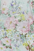 Fabric - Floral Imitation Silk