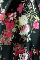 Fabric - Floral Imitation Silk