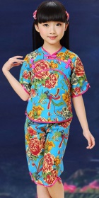 Girl's Floral Mandarin Suit (RM)