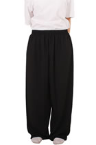 Professional Taichi Kungfu Pants - Cotton/Silk - Black (RM)