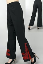 Mandarin Pants w/ Lotus and Auspicious Cloud Embroidery (RM)