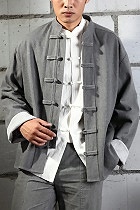 Mandarin Jacket w/ White Folding Cuffs (CM)