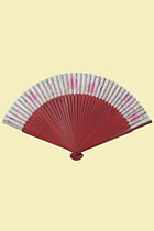 Silk Painting Folding Fan (Multiple Colors)
