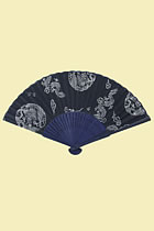 Silk Painting Folding Fan