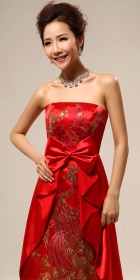 Bare-shoulders Long Evening-dress (RM)