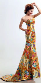 Bare-shoulders Dragon Robe Evening-dress Cheongsam (RM)