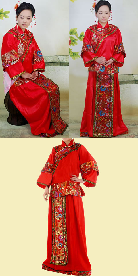 Red Wedding Skirt Suit