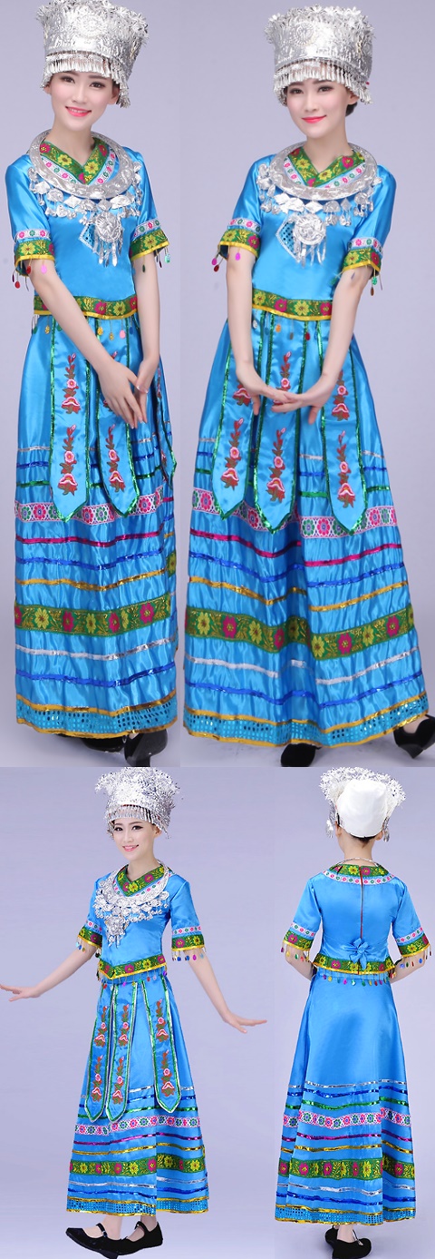 Chinese Ethnic Dancing Costume - Miao Zu