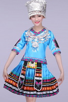 Chinese Ethnic Dancing Costume - Miao Zu