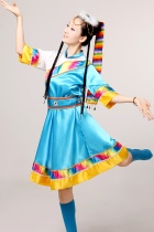 Chinese Ethnic Dancing Costume - Zang Zu (Tibetan)