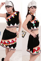 Chinese Ethnic Dancing Costume - Wa Zu