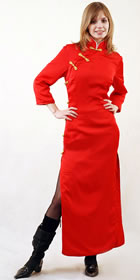 Long-sleeve Long-length Cheongsam (CM)