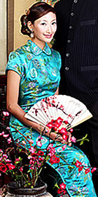 Short-sleeve Long-length Cheongsam (CM)