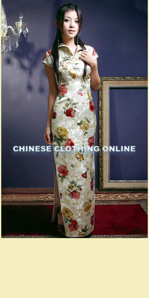 Cup-sleeve Long-length Cheongsam (CM)