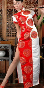 Cup-sleeve Long-length Cheongsam (CM)