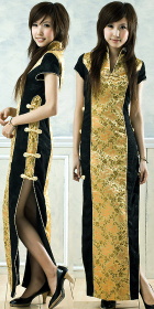 Slort-sleeve Long-length Cheongsam (CM)