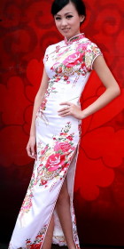 Short-sleeve Long-length Cheongsam (CM)