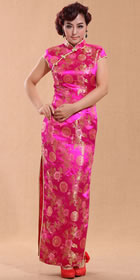 Cup-sleeve Long-length Cheongsam (CM)