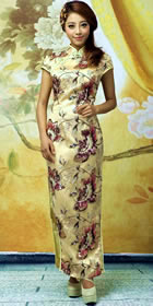 Bargain - Cup-sleeve Long-length Cheongsam (RM)