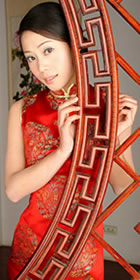 Sleeveless Long-length Cheongsam (CM)