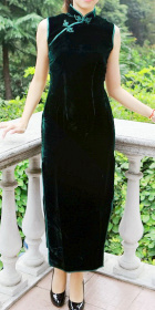 Sleeveless Long-length Cheongsam (CM)