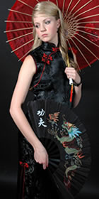 Sleeveless Long-length Cheongsam (CM)