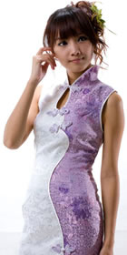 Sleeveless Long-length Cheongsam (CM)