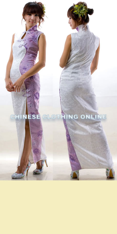 Sleeveless Long-length Cheongsam (CM)