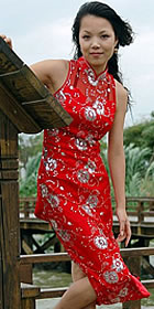 Sleeveless Long-length Cheongsam (CM)