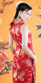 Sleeveless Long-length Cheongsam (CM)