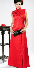 Sleeveless Long-length Cheongsam (CM)