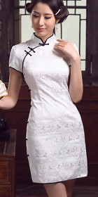 Cup-sleeve Short-length Cheongsam (CM)