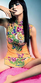 Sleeveless Short-length Cheongsam (CM)