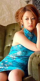 Cut-in Shoulders Bareback Short-length Cheongsam (CM)