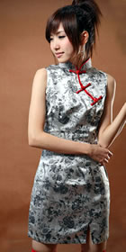 Sleeveless Short-length Cheongsam (CM)