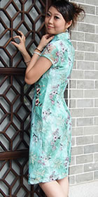 Short-sleeve Mid-length Cheongsam (CM)