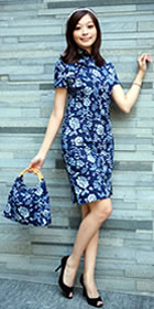 Short-sleeve Mid-length Cheongsam (CM)