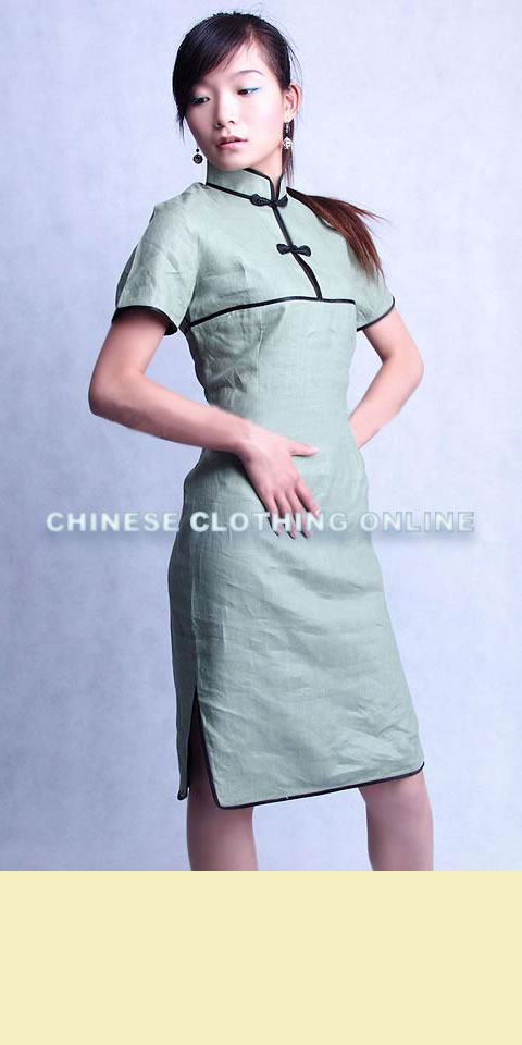 Short-sleeve Mid-length Cheongsam (CM)