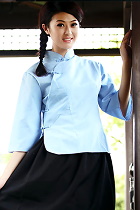 3/4-sleeve Mandarin Blouse (CM)