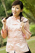 3/4-sleeve Mandarin Blouse (CM)