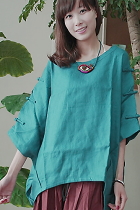 Ethnic Bat-sleeve Pullover (CM)