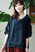 Ethnic Bat-sleeve Pullover (CM)