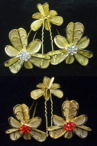 Little Golden Floral Headgears (6 pcs)